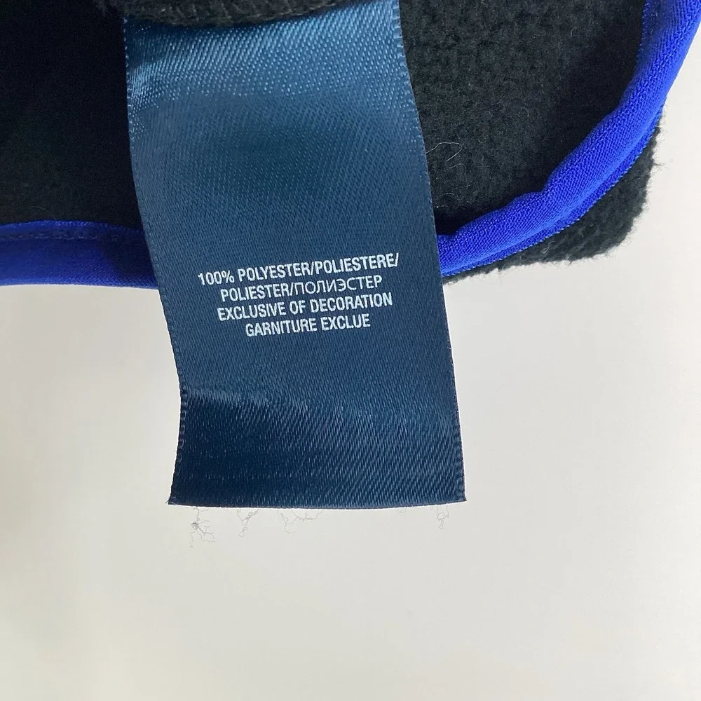 Boy's 2/2T  Polo By Ralph Lauren Vest Fleece Full Zip Black W/ Blue Trim Toddler